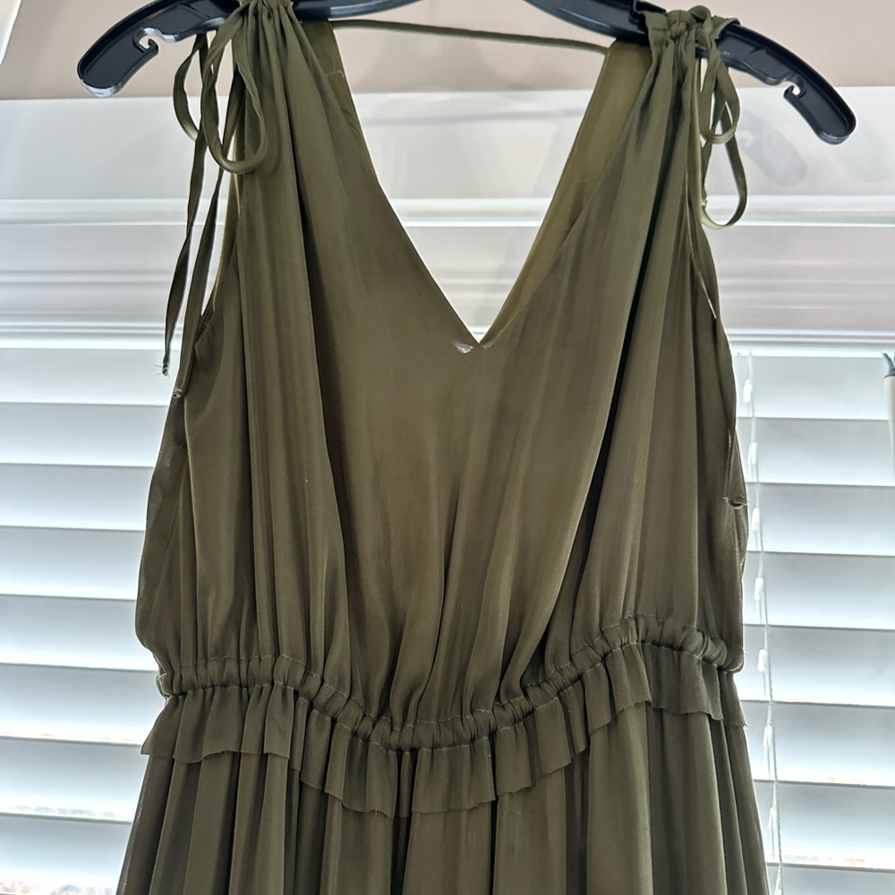 Banana Republic Olive Green Maxi Dress